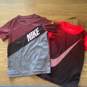 2 youth Xs Nike dry fit tshirts